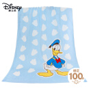 迪士尼（Disney）毛巾纯棉割绒柔软毛圈 唐老鸭粉嫩婴儿童浴巾蓝色 247g 60*120cm