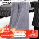 悦卡（YUECAR）洗车毛巾擦车抹布洗车毛巾细纤维加厚吸水毛巾大号160*60cm灰色
