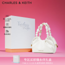 CHARLES&KEITH波光露珠手提包单肩包水桶包包女包520礼物送女友CK2-10270879 Cream奶白色 S