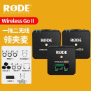 RODE 罗德wireless go II一拖二无线领夹麦克风单反手机无线小蜜蜂采访直播vlog收音  标配+苹果转接线（适用苹果手机跟相机、电脑）