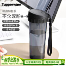 特百惠（Tupperware）茶韵塑料杯 男女学生夏季运动水杯子大容量带滤格 酷炫黑500ML