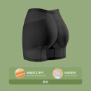 假屁股提臀内裤丰胯自然款薄款增胯臀垫可拆卸透气安全裤 黑色 L（88-100斤)