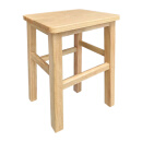 益美得 DMQ0253 四方木凳中式复古方凳子 长方常规版33.5*25*45高原木色