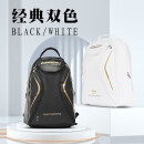 川崎KAWASAKI 羽毛球包双肩包运动背包独立鞋袋KBP-8220黑色