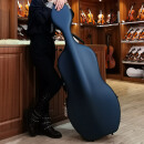 克莉丝蒂娜christina碳纤维随型大提琴盒新材料普鲁士深蓝色大提琴盒成人 深蓝色 4/4