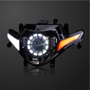 宁点必鹰GSX250R摩托车前大灯天使眼改装升级LED透镜大灯总成氙气灯 白之纯洁