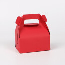 HYWLKJ手提慕斯蛋糕西点盒一次性烘焙面包食品打包盒甜品点心盒子包装盒 小号红色纸盒*100个 参考图片