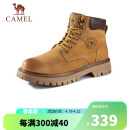 骆驼（CAMEL）男士马丁靴户外情侣高帮大黄靴 GE122W7757T 金黄 40