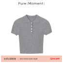 Pure:Moment:商场同款24年夏新品浅灰毛针织衫4F4133761Q 浅灰色 160/85CM/M
