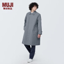 无印良品 MUJI 男式 不易沾水立领大衣风衣中长款风衣早春新品AD0URC4S 中灰色 L (175/100A)