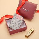 高尔夫（GOLF）卡包女印花多卡位大容量女士零钱包短款银行卡袋520情人节礼物