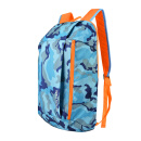 WELLHOUSE背包 户外双肩包儿童学生包旅行包徒步包男女休闲包 迷彩蓝色