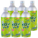【6瓶装】日本进口三佳丽波子汽水铝罐装三佳利夏日饮品网红碳酸饮料500ml*6瓶 哈密瓜味500ml*6瓶