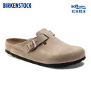 BIRKENSTOCK勃肯拖鞋室外拖鞋头层牛皮进口拖鞋Boston系列 棕色窄版1019484 37