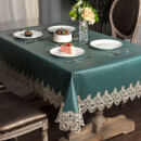 归隐（GUIYIN）桌布防水防油免洗桌垫欧式茶几桌布布艺客厅家用台布长方形餐桌布 绿色 130*180cm
