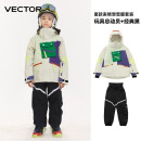 Vector儿童滑雪服套装加厚保暖防水防风户外滑雪衣裤男童女童滑雪装备 玩具总动员+经典黑 160