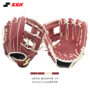 SSK日本【内野】棒球手套硬式牛皮AdvancedProedge进阶棒垒球装备 酒红色 内野12寸 右投戴左手