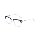 同款眼镜框 复古半框眼镜架潮人金属眼镜框 复古个性优雅眼镜架1238 FML 玳瑁 配镜1.61非球面镜片