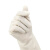 冰禹 BYlf-645 加厚清洁手套 防滑耐磨橡胶劳保防护手套 33cm白色丁腈 S码（5双）
