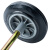 工创优品 大号垃圾桶轮子通用轮轴滚轮橡胶轮适用240L升环卫户外桶配件轱辘空心轴套装
