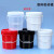 闲遇 工业级塑料桶带盖密封桶塑胶桶涂料桶油墨桶 塑料桶5L （无盖款）普厚