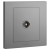 罗格朗（LEGRAND）插座面板 轻艺系列深砂银色家用86型暗装弱电插座 电视插座