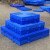 山顶松 防潮垫板 塑料栈板组合式地台板仓库地垫板 圆孔蓝加厚50*50*10cm