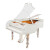罗曼(HAILUN)罗曼TS豪华系列白色水晶三角钢琴奢华水晶材质A级配色 白色