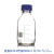 悦成 实验室蓝盖瓶 透明棕色丝口瓶 大口蓝盖试剂瓶  玻璃方瓶 蓝盖试剂瓶 500ml【透明】 现货 