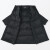 无印良品（MUJI）女式  轻量羽绒 立领大衣 羽绒服 长款外套冬季 保暖 BD0Y4A3A 黑色 M(160/84A)