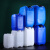 堆码桶化学实验室专用废液收集桶加厚化工塑料酒精废水桶20L25升 5L方桶-蓝色