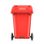 舒蔻（Supercloud）240L户外大垃圾桶大号带盖户外环卫酒店厨房垃圾分类加厚大容量塑料室外物业  红色