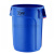圆形塑料桶储物桶带盖大号垃圾桶户外小区物业塑料环卫桶加厚 特厚121升红(配盖子)
