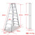 稳耐WERNER稳耐梯子铝合金人字梯工业家用梯铝合金双侧人字梯 T378CN  铝合金双侧人字梯2.4米 承重136kg（3.7M及以上承重102kg
