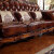 艾米河欧式真皮美式实木沙发套装客厅家具1+2+3组合豪华别墅贵妃沙发 实木沙发组合（1+1+3）