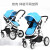 威可迪（Wikider） 婴儿推车婴儿车可坐可躺 双向高景观大轮避震新生儿童宝宝手推车 天蓝色