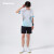 川崎（KAWASAKI）羽毛球服套装夏款运动速干短袖T恤训练队服A1806 男款白黑 XL