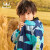 水孩儿（SOUHAIT）童装男童风衣秋季新款女童外套时尚满印 天空蓝 160