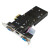 旌宇工控显卡 PCI-E x1 R5 220 兼容x16 x8 x4 2U单槽半高服务器OPS一体机 PCIe x1【R5 220 1G】2×VGA