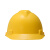 梅思安V-GardPE标准型一指键帽衬V型无孔安全帽施工建筑工地劳保防撞头盔黄色1顶