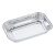 面包吐司锡纸托盘一次性长方形锡纸盒烘焙蛋糕铝箔盘烤箱模具家用 5280#型号 50个