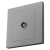 罗格朗（LEGRAND）插座面板 轻艺系列深砂银色家用86型暗装弱电插座 电视插座