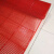 pvc塑胶垫透水六角地垫卫生间游泳池淋浴室厨房室外防滑地胶 红色水晶六角 固定尺寸1.2米*1.5米长