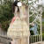 闪动少女洛丽塔lolita厂原创设计日系洋装中古呲甜纯色OP长袖连衣裙萝莉塔 粉色 S