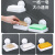 【韩国DeHUB】浴室吸盘肥皂盒架 洗手间无痕壁挂式免打孔沥水香皂盒架置物架 创意皂托 塑料 白色 单独