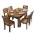 莱仕达京东居家优选实木餐桌椅组合伸缩折叠家用小户型饭桌子H06 1.38桌