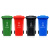 兰诗 XFS240B 大号垃圾桶带盖户外垃圾桶240L蓝色可回收物 物业可挂车分类桶 新国标款