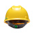 梅思安V-GardPE标准型一指键帽衬V型无孔安全帽施工建筑工地劳保防撞头盔黄色1顶