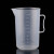 冰禹 BYlj-311 塑料计量杯 透明量杯烧杯 带刻度杯 测量杯容量杯 1000ml