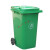 适用于 船用垃圾桶 户外垃圾桶大号分类240升塑料商用室外120工业 120L料加厚带轮盖 默认绿